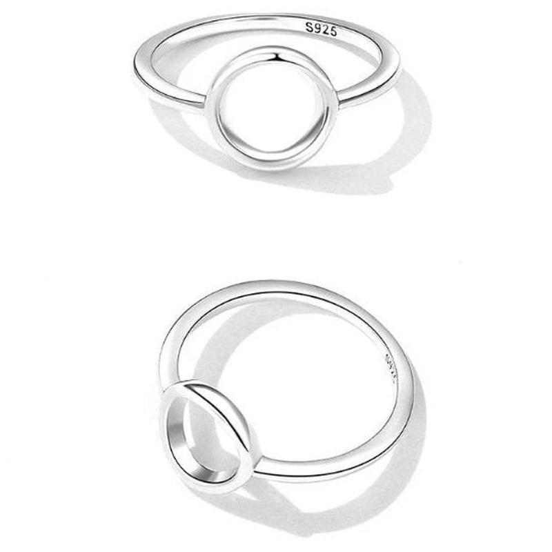 Minimalist Circle O Ring With 925 Sterling Silver - Turquoise Trading Co