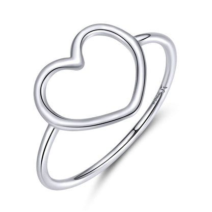 Minimalist Heart Shaped Ring With 925 Sterling Silver - Turquoise Trading Co