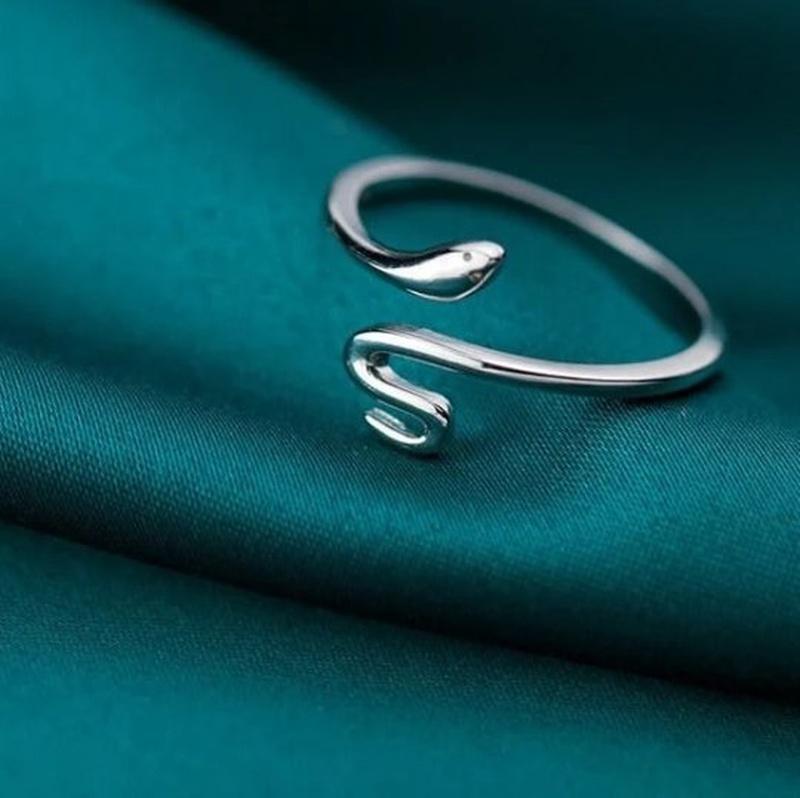 Minimalist Snake Ring with 925 Sterling Silver - Turquoise Trading Co
