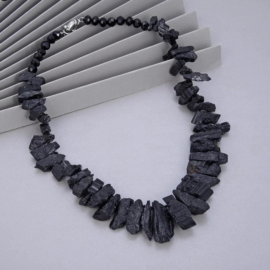 Natural Black Tourmaline Statement Necklace - Turquoise Trading Co