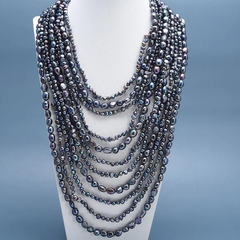 Black deals pearl strand