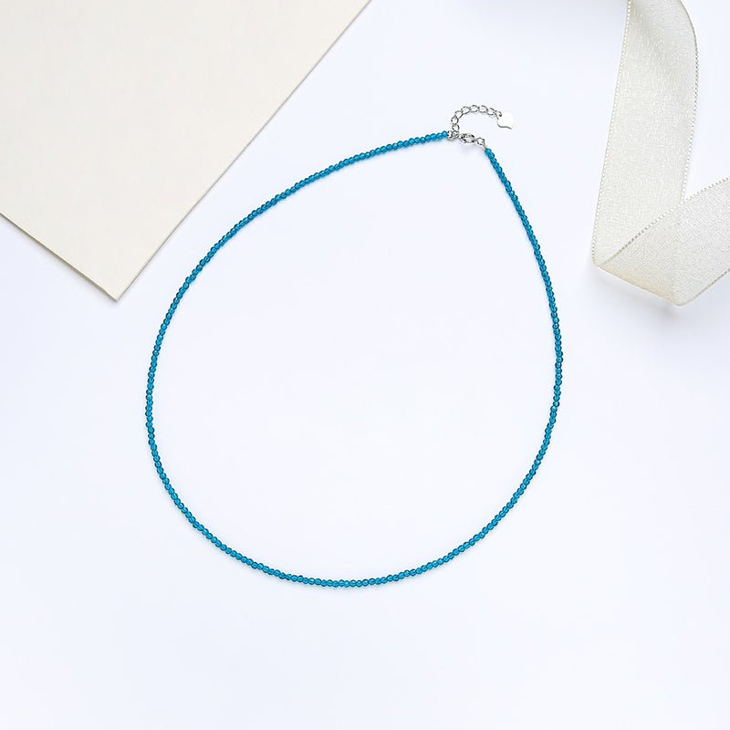 Petite Glass Crystal Bead Choker Necklace - Turquoise Trading Co