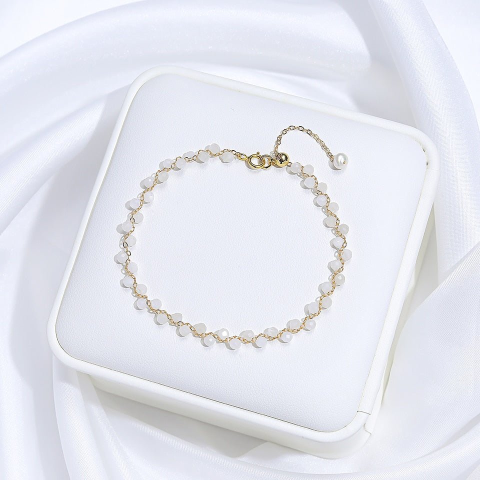 Trendy Natural Gemstone Gold Bracelet - Turquoise Trading Co